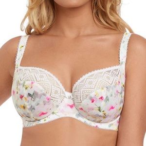 Freya White Floral Lace Underwire Bra